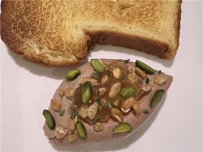 liver parfait with toast